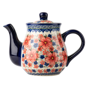 波兰冷水凉水壶陶瓷家用下午茶具客厅喝水茶壶咖啡杯碟套装带托盘