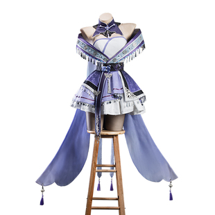 现货悠窝窝原神cosplay刻晴 魔女 cos 服装女 同人 画师授权