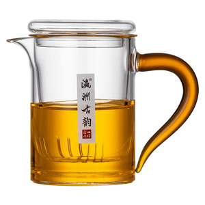 全玻璃加厚冲泡茶壶三件杯花茶绿茶红茶杯日式茶水分离单壶公道杯