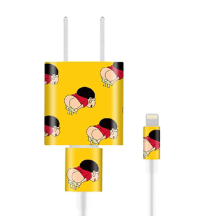 充电器贴纸适用iPhone678/X/SE/11/12插头苹果5w18/20w数据线贴画