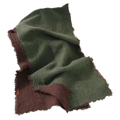 高奢双色山羊绒围巾女款护颈围脖