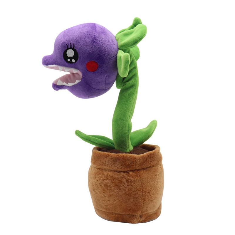 植物大战僵尸毛绒食人花摇摆玩具