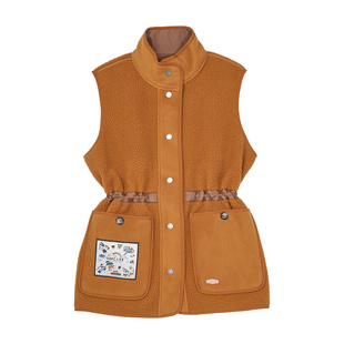 UNICARE秋冬御寒抓绒马甲潮 高端保暖背心 摇粒绒双面穿马夹2026