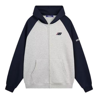 美式钓月郎复古开衫连帽卫衣