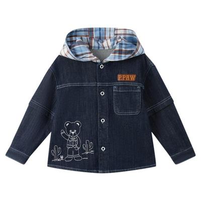 【高色牢度】PawinPaw卡通小熊童装25年秋冬新款男宝宝牛仔外套