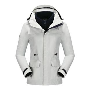 【山色】伯希和户外冲锋衣女新款三合一防风防水徒步登山服外套男