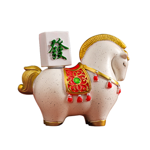 2026马上有钱马年创意摆件办公室桌面装饰品新年礼物年会伴手礼送