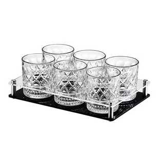 威士忌酒杯架酒吧KTV专用加厚水晶洋酒杯子白兰地网红啤酒酒杯架