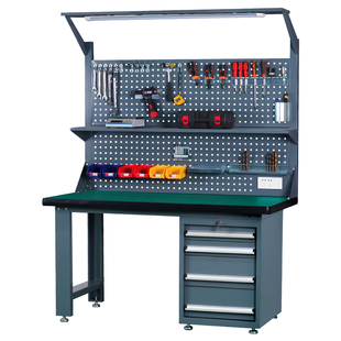 重型钳工防静电工作台车间流水线装配电路板维修测试操作台工具桌