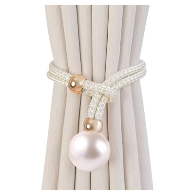 轻奢珍珠窗帘绑带|超6000次加购