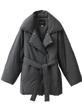 POPCHRIO立体廓形翻领面包羽绒服