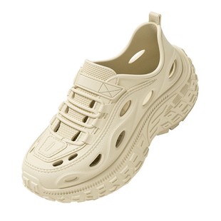 2025新款男鞋耐磨开车洞洞鞋夏季凉鞋防滑轮胎溯溪鞋涉水透气男士