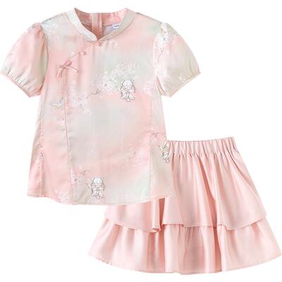 巴拉巴拉女童汉服套装中大童裙子