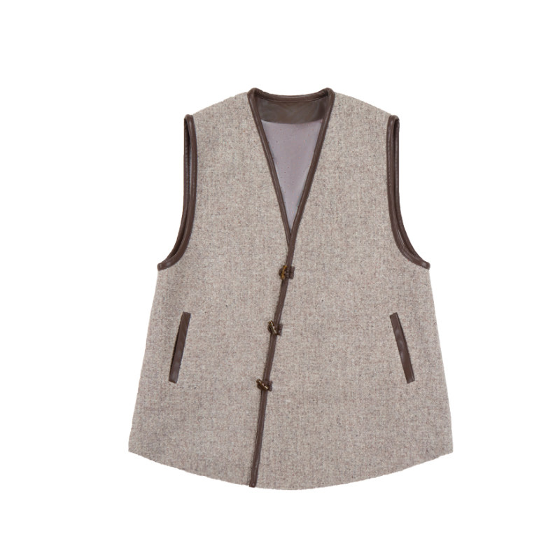 谜阿凰【紫胺马甲】新中式汉服上衣秋冬日常百搭叠穿女士比甲内搭