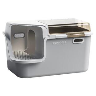 猫砂盆走廊式全封闭防外溅防臭掀盖猫沙盆回廊特大号超大号猫厕所