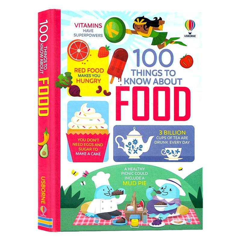 英文原版绘本Usborne 出品 100食物大发现 100 Things to Know About Food  关于食物的100件事 少儿知识百科读物 精装