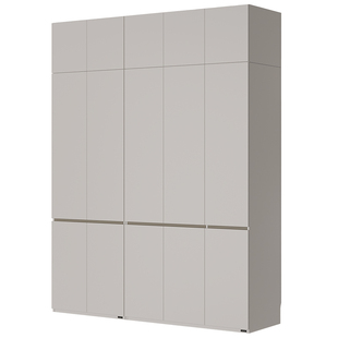 全友家居现代简约分段式组合衣柜2026新款卧室家用成品收纳衣橱