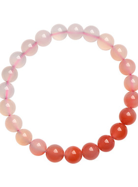 朱雀手串天然盐源玛瑙渐变红手链