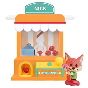 俐噢玩具Disney迪士尼疯狂动物城惊奇娃娃机盲盒朱迪尼克玩具摆件