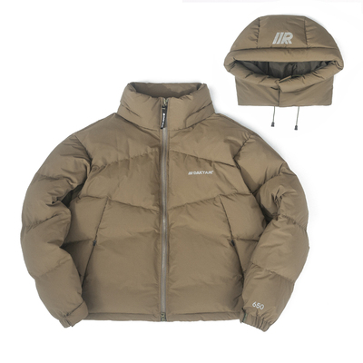 DAKYAM连帽短款面包服羽绒夹克