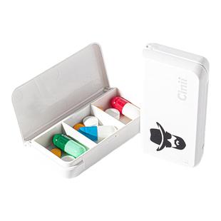 德国mini小药盒便携三格旅行维生素随身小盒分装药片药丸药盒可爱