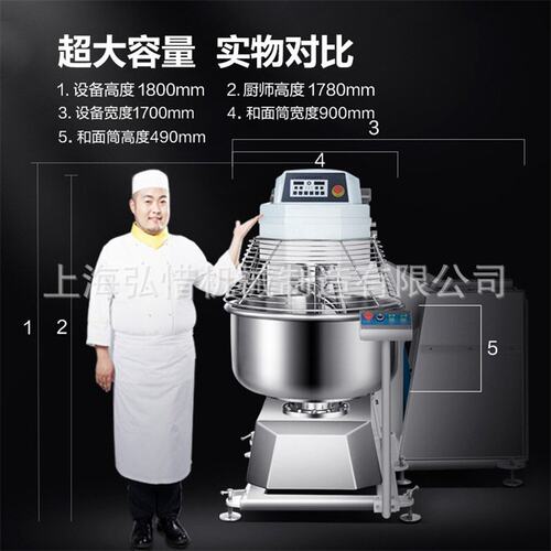 3包/4包/5包粉翻缸和面机 大型搅面机 100kg双速双动和面机 厂家