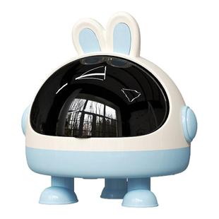 彩球蝴蝶结创意可爱兔耳桌面摆件收纳盒防尘翻盖收纳玩具零食杂物