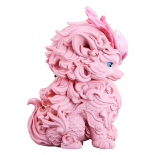 zippo正品打火机 雾桃麒麟外壳创意窄机煤油新年送男友情人节礼物