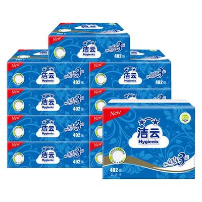 洁云平板纸加韧402张厕纸