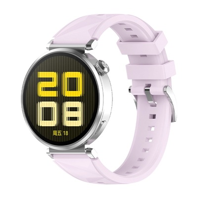 适用华为GT6女款冰晶纹硅胶表带