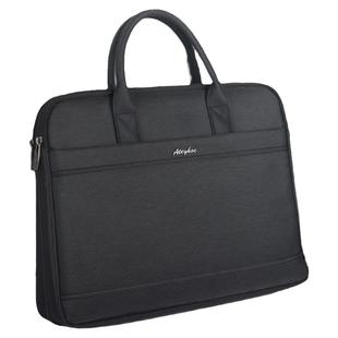 杰利公文包商务男士款手提多功能大容量a4文件包携带资料会议包帆布文件袋子公文袋办公拉链式定制印刷logo