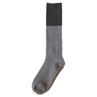 拼色小腿袜灰色棉压力堆堆袜女日系JK学院风长筒袜配小皮鞋中筒袜