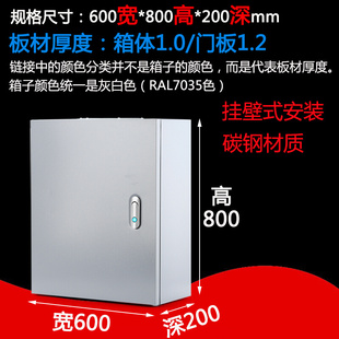 基业箱600×800×200家用开关箱配电箱电控箱电气箱 新款 厂促明装