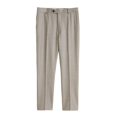 高端VBC法兰绒精纺羊毛面料西裤