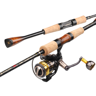 哈斯达巅覆路滑竿纺车轮大导环远投专用超轻路亚杆滑漂竿路亚套装