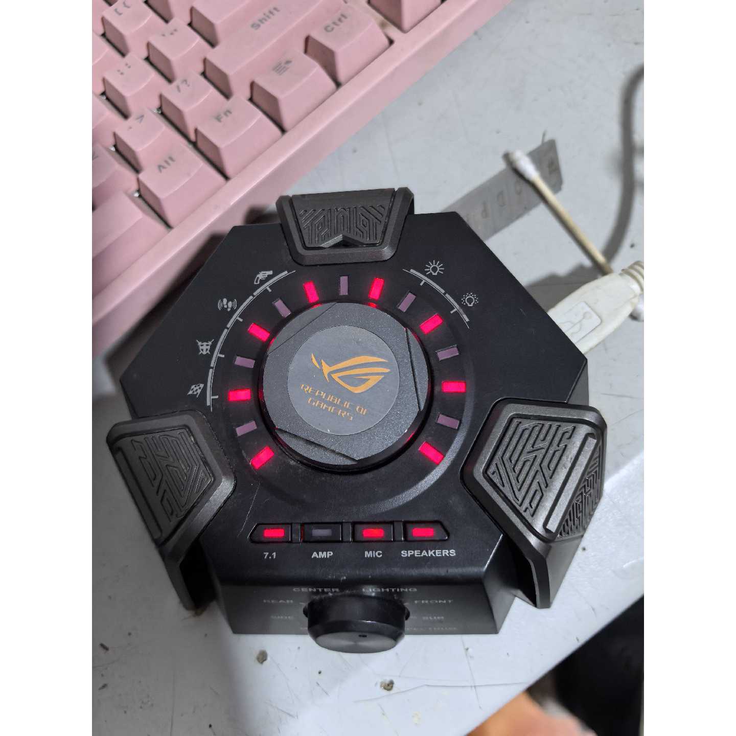 议价华硕耳机控制台猛禽STRIX7.1控制器玩家国度百夫长可维修