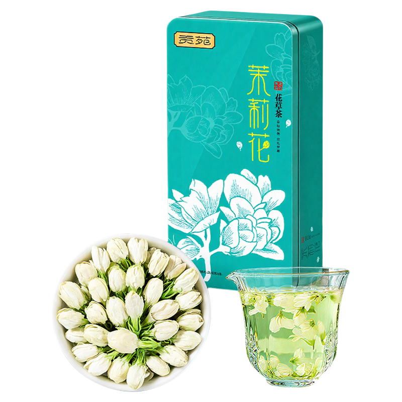 贡苑茉莉花苞茶125g泡水喝饮品