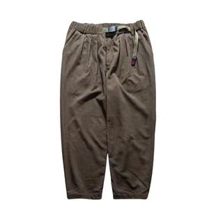 24AW BM*Gramicci wide tapered联名复古纯色灯芯绒休闲裤长裤