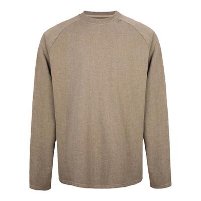 FSG廓形两色破洞做旧长袖T恤