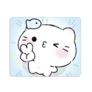 fps电竞专用鼠标垫女生高颜值蓝色类零垫csgo游戏加厚6mm防滑锁边