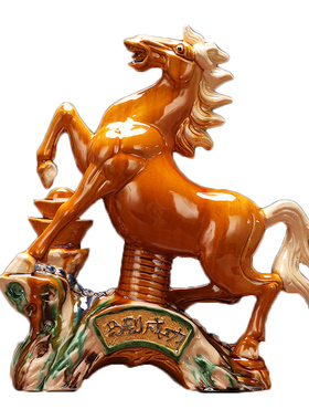 十二生肖陶瓷招财中式客厅摆件