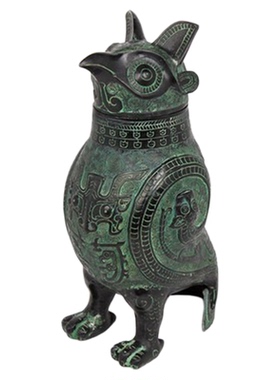 商务鸟尊妇好教学用品仿古青铜器