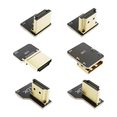 HDMI软排线 Micro转mini hdmi直角弯头高清FPV航拍云台视频连接线