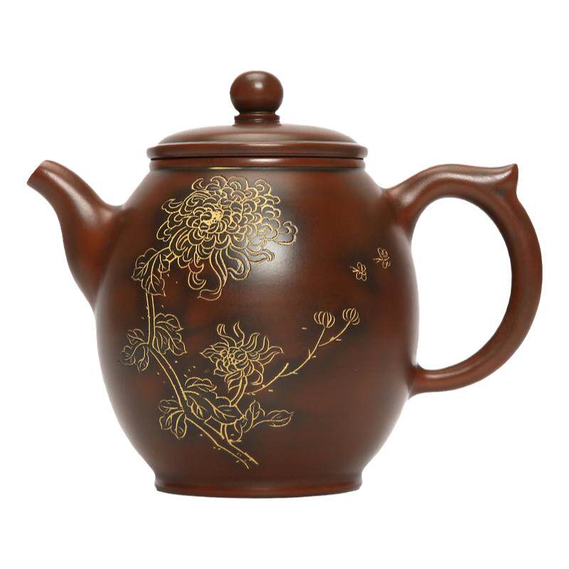 此时此刻钦州坭兴陶马武手工茶壶