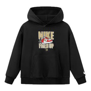 NIKE 3BRAND儿童装男童女童加绒卫衣中大童保暖秋冬上衣N32542143