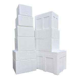 正方形千层榴莲蛋糕泡沫箱冷藏保温箱水果快递厚泡沫箱子批发包邮