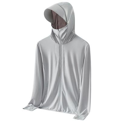 防晒衣男2025夏季新款速干网眼透气空调开衫薄款宽松户外钓鱼衣服