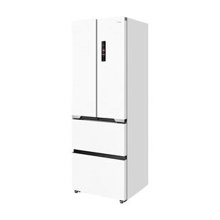 美的60cm厚度超薄冰箱421法式多门零嵌入式电冰箱家用风冷无霜