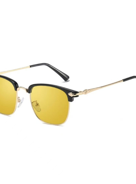 开车户外防远光灯钓鱼司机平光镜护目日夜两用夜视镜变色墨镜两用