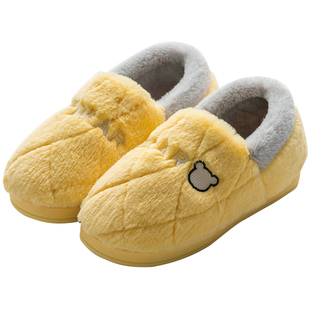 棉拖鞋棉鞋女冬季全包跟2025新款居家居室内情侣毛毛绒保暖男冬天